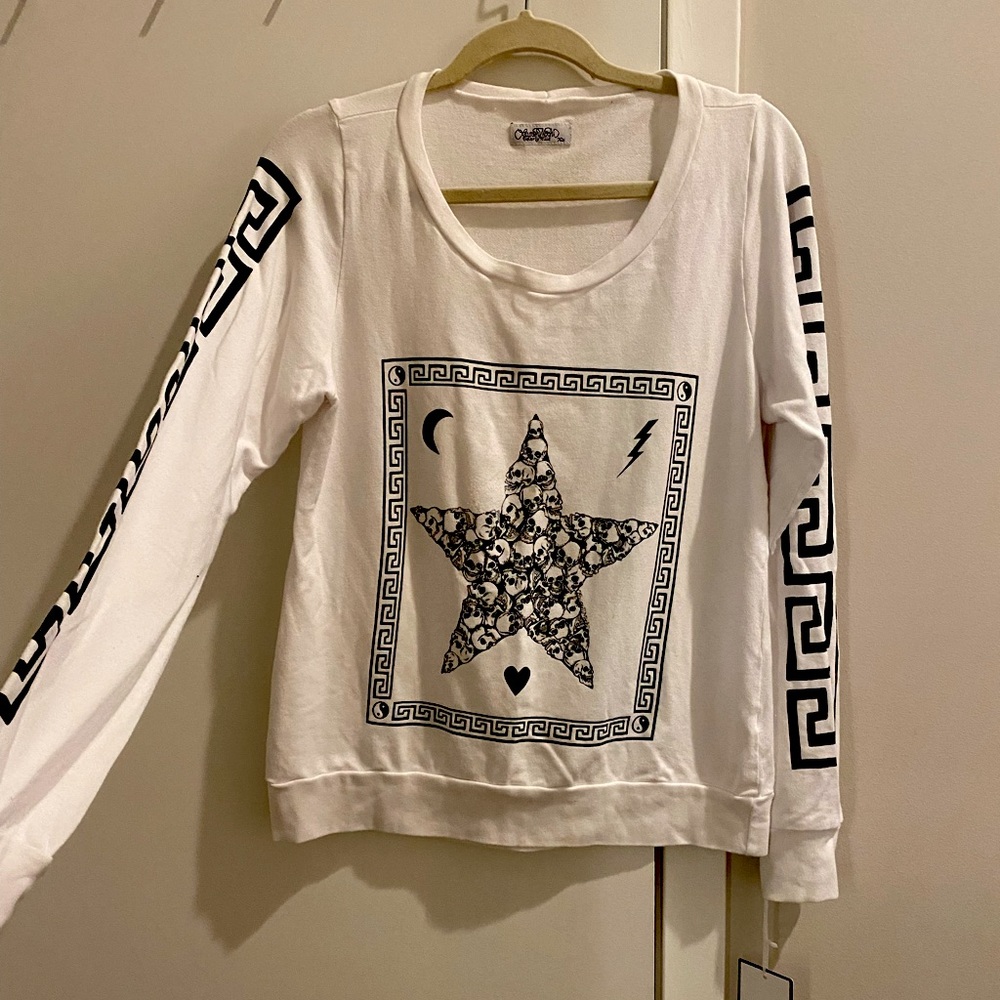STAR SKULL PULLOVER ⭐️💀 by LAUREN MOSHI. Size XS